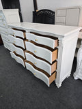 Alabaster 8 drawers solid wood dresser
