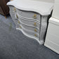 Light gray carved chest / file cabinet