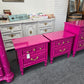 Dixie Regency pair of nightstands lacquered
