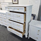 Super cute white 4 drawers chest