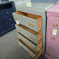 Antique waterfall green gray chest