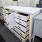 10 drawers 1 door white dresser