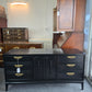 Lacquered mid century black  dresser