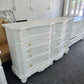 Gorgeous white Distressed lacquered dresser