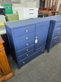 Antique navy blue chest/armoire