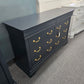 8 drawers black dresser