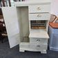 Antique waterfall cream chest/armoire