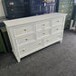 White lacquered "new classic" dresser