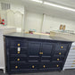 Cindy Crawford dark blue Lacquered dresser