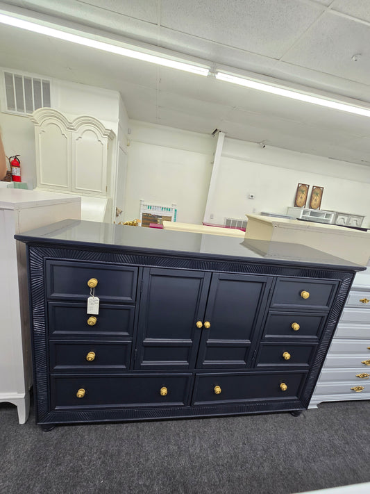 Cindy Crawford dark blue Lacquered dresser