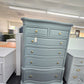 Broyhill teal tall chest