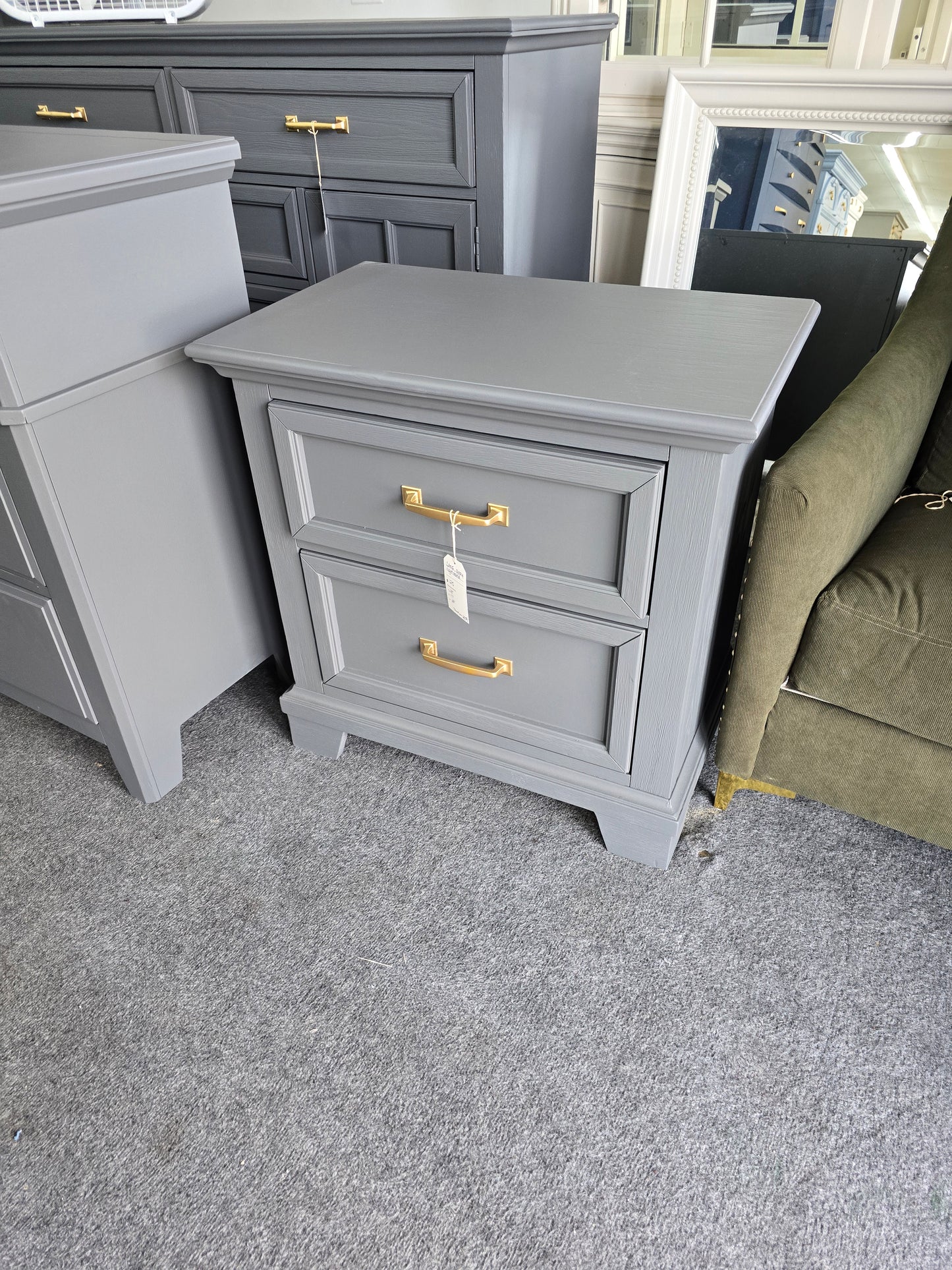 LANE dark gray nightstand
