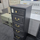 Black matte lingerie chest