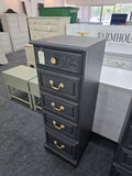 Black matte lingerie chest