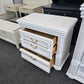 Gorgeous white 3 drawers nightstand