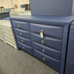 8 drawers navy blue dresser