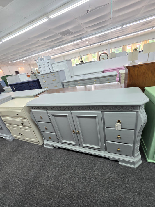 Gray 2 doors / 6 drawers cabinet