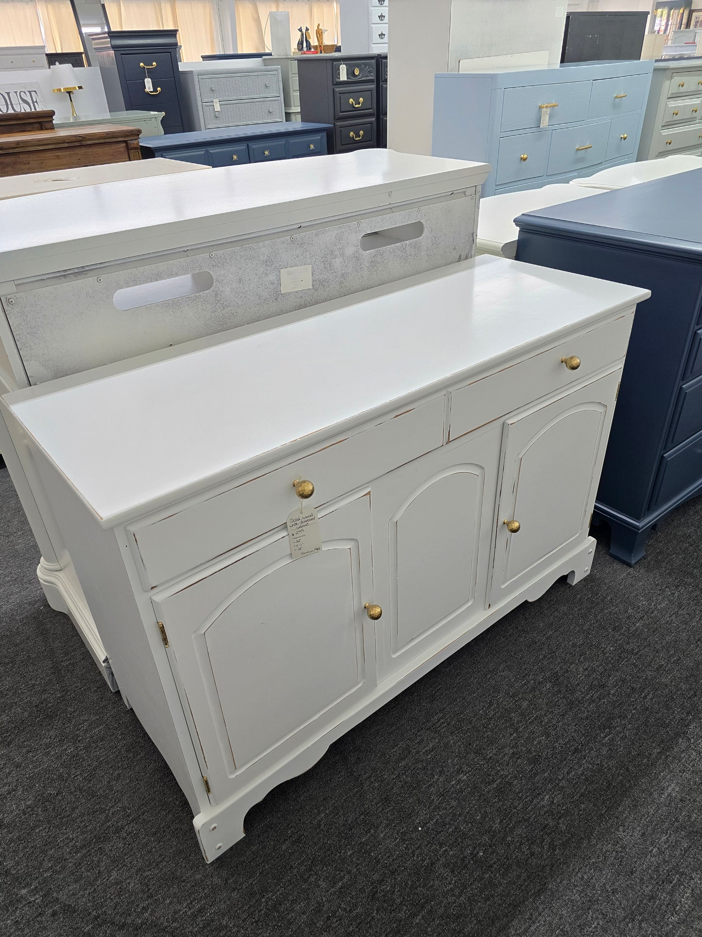 White Distressed cabinet