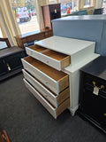 Baker lacquered white dresser