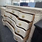 Bernhardt cream lacquered curved dresser