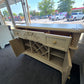 Tropical bamboo beige bar cabinet