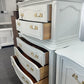 French provincial solid wood chest