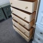 Antique beige 5 drawers chest