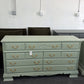 Green vintage 7 drawers dresser